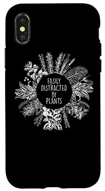 iPhone X/XS Easily Distracted By Plants Funny Gardener Garden Lover Case iPhone X/XS Easily Distracted By Plants Funny Gardener Garden Lover Case