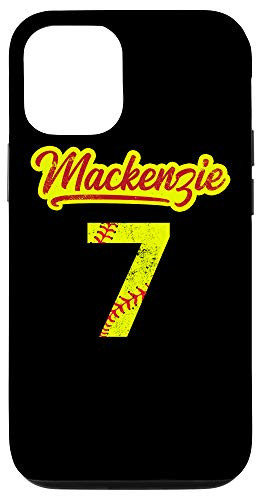 iPhone 12/12 Pro MACKENZIE Softball No  7 Jersey Number 7 Catcher  and  Pitcher Case