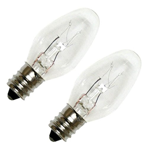 GE Lighting 4 Watt White C7 Light Bulb With Candelabra Base