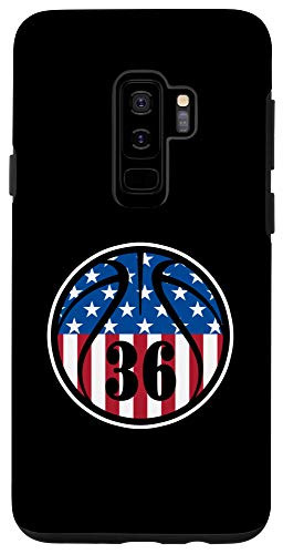 Galaxy S9Plus  36 Basketball Number 36 Jersey USA American Flag Case