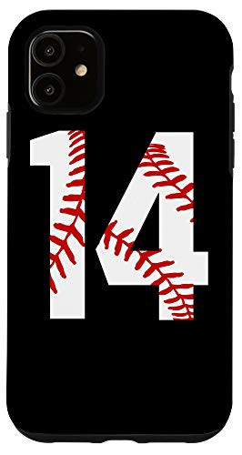 iPhone 11 Vintage Baseball Mom  14 Jersey Baseball Player Number 14 Case