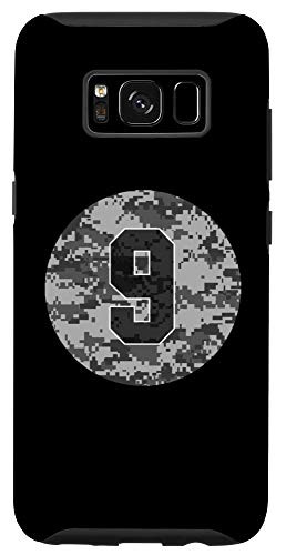 Galaxy S8  9 Camo Baseball Softball Soccer Basketball Lacrosse Number Case