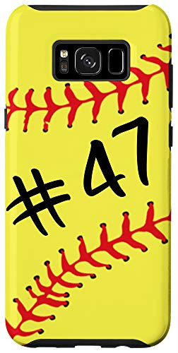 Galaxy S8Plus Softball Player  47 Jersey Back No 47 Number Sport Gift Case
