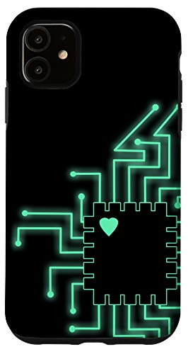 iPhone 11 Computer CPU Circuit Board - Electronics Nerdy Phone Case
