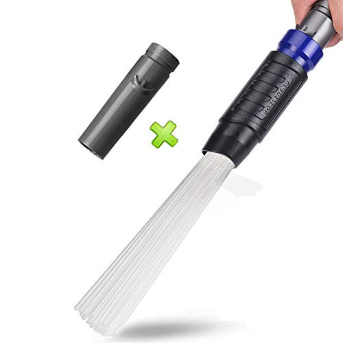 PetOde Universal Dusty Brush Vacuum Attachment, Duster Cleaning Tool Vacuum Duster Attachment with Universal Adapter Handy Flexible for Keyboards, Drawers, Cars, Corners, Vents, Furnitures