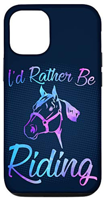 iPhone 12/12 Pro I'D RATHER BE RIDING Horses Equestrian Teen Girl Women Retro Case iPhone 12/12 Pro I'D RATHER BE RIDING Horses Equestrian Teen Girl Women Retro Case