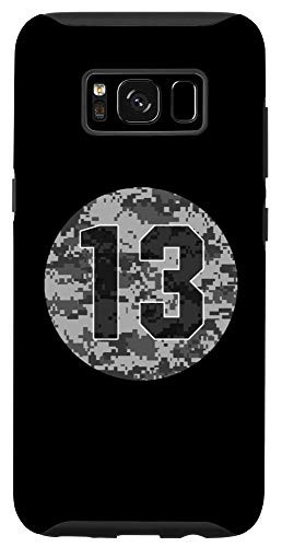 Galaxy S8  13 Camo Baseball Softball Soccer Basketball Lacrosse Number Case