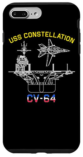 iPhone 7 Plus/8 Plus USS Constellation CV-64 Aircraft Carrier F-14 Tomcat Gift Case