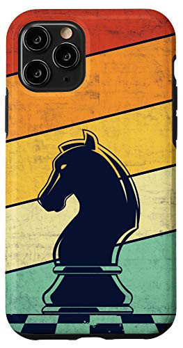iPhone 11 Pro Chess Lover Gift Vintage Chess Board Retro Chess Knight Case