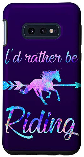 Galaxy S10e I'D RATHER BE RIDING Horses Equestrian Teen Girl Women Retro Case Galaxy S10e I'D RATHER BE RIDING Horses Equestrian Teen Girl Women Retro Case