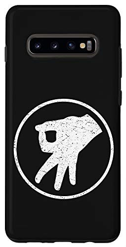 Galaxy S10Plus You Looked Funny Circle Game Pun Hand Finger Case