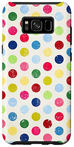 Galaxy S8Plus Multicolored Distressed Colorful Polka Dot Circles Phone Case