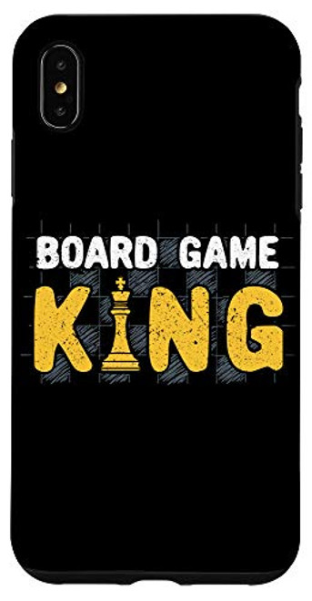 iPhone XS Max Board gamer gifts - Board Game King funny Chess Player Case iPhone XS Max Board gamer gifts - Board Game King funny Chess Player Case