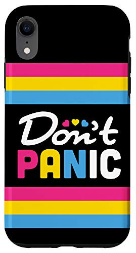 iPhone XR Pansexual Pride Pan Pride Dont Panic Pansexual Case