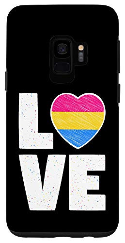 Galaxy S9 Pan Love Pansexual Flag Heart Pansexual Phone Case