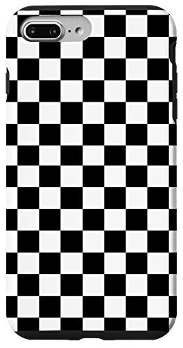 iPhone 7 Plus/8 Plus Black and White Checkerboard Squares Case