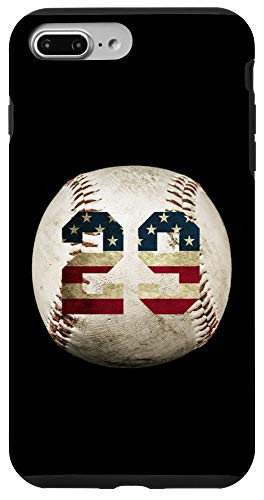 iPhone 7 Plus/8 Plus Baseball number 29 with American USA flag Case
