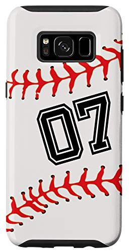 Galaxy S8 Baseball Player  07 Back No 07 Baseball Jersey Number Gift Case