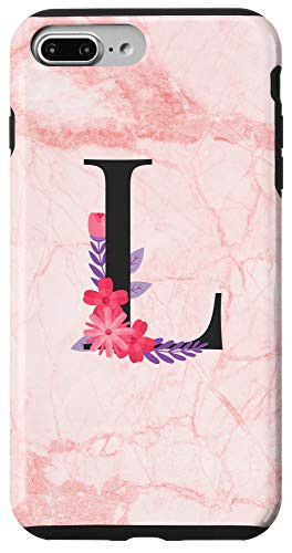 iPhone 7 Plus/8 Plus Floral Capital Letter Alphabet Monogram L Initial Letter Case