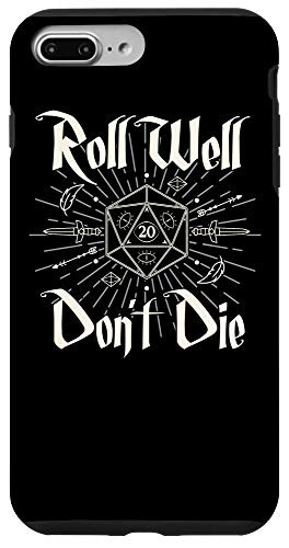 iPhone 7 Plus/8 Plus Tabletop RPG Vintage Board game Roll Well Dont Die Shirt Case