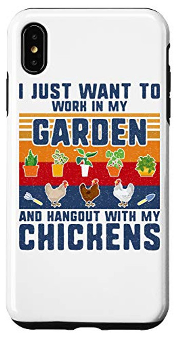 iPhone XS Max Chickens Owner Gardening Lover Farmer Flowers Chicken Garden Case iPhone XS Max Chickens Owner Gardening Lover Farmer Flowers Chicken Garden Case