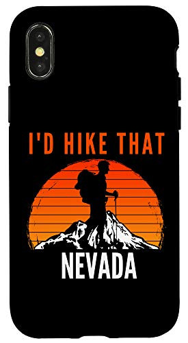 iPhone X/XS I'd Hike That New Hampshire Sunset Mountain Hiker Case