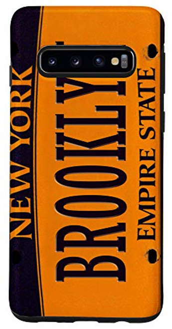 Galaxy S10 Brooklyn New York City Cars Plate Number, Brooklyn Phone Case