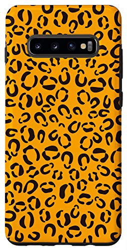 Galaxy S10Plus Garden-Marigold Leopard Prints Cheetah Pattern Cute Case