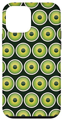 iPhone 12 mini Green Eyes Circle Geometrical Shape Pattern Case