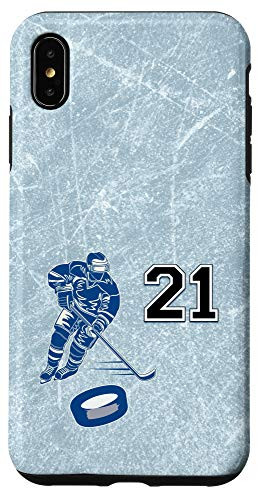 iPhone XS Max 21 Hockey Number Player Design  21 Case
