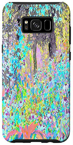 Galaxy S8Plus Colorful Abstract Purple Morning Sunrise in the Garden Case