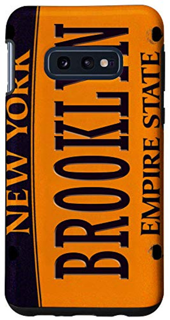 Galaxy S10e Brooklyn New York City Cars Plate Number, Brooklyn Phone Case
