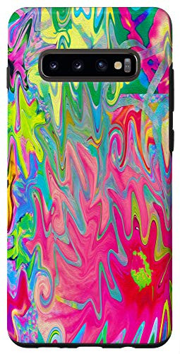 Galaxy S10Plus Colorful Flower Garden Abstract Collage Case