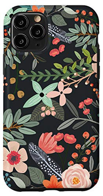 iPhone 11 Pro Cute Colorful Garden Botanical Pink Floral Pattern Case iPhone 11 Pro Cute Colorful Garden Botanical Pink Floral Pattern Case