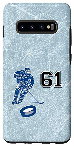 Galaxy S10Plus 61 Hockey Number Player Design  61 Case