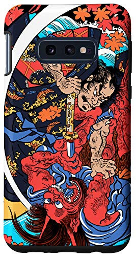 Galaxy S10e Samurai Killing Oni Ogre Monster ukiyo-e Japanese Kuniyoshi Case