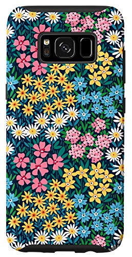Galaxy S8 Colorful Flowers Bouquet Floral Pattern Botanical Garden Case