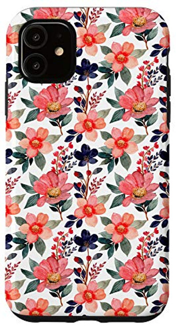 iPhone 11 Watercolor Flowers Bouquet Floral Pattern Botanical Garden Case iPhone 11 Watercolor Flowers Bouquet Floral Pattern Botanical Garden Case