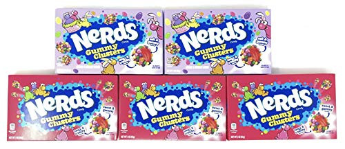 Nerds Gummy Clusters Candy 3oz Original  and  Easter Edition (Pack of 5)