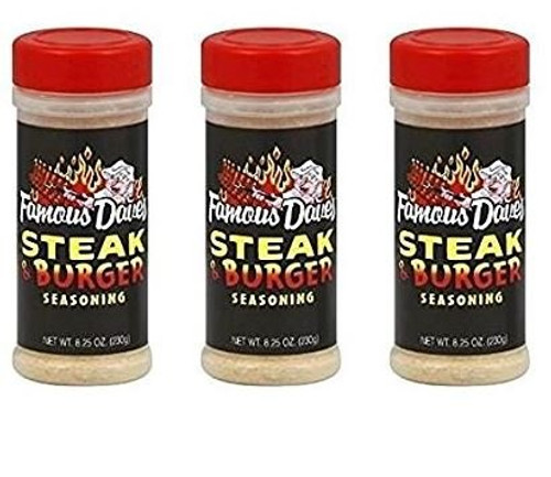 Famous Daves Steak and Burger Seasoning 8.25oz (Pack of 3) Famous Daves Steak and Burger Seasoning 8.25oz (Pack of 3)