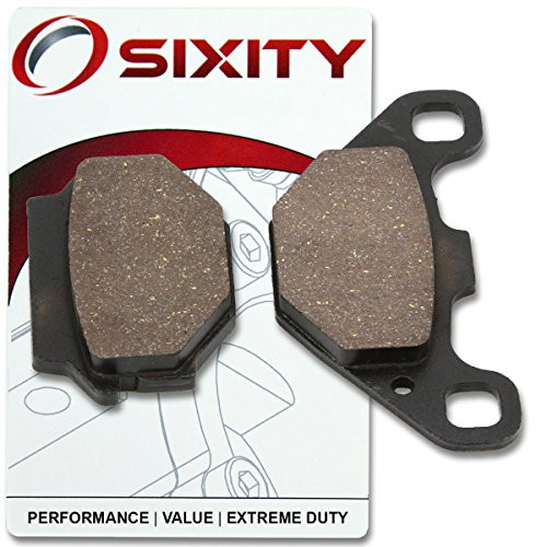 Sixity Front Organic Brake Pads 1983-1985 for Kawasaki KX125 Set Full Kit B2 C1 D1 Complete