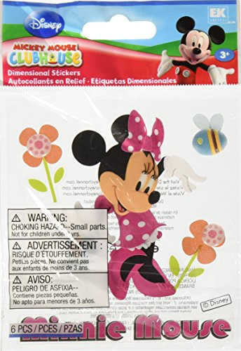 EK Success Disney Mickey Mouse Clubhouse Dimensional Sticker-Minnie Mouse