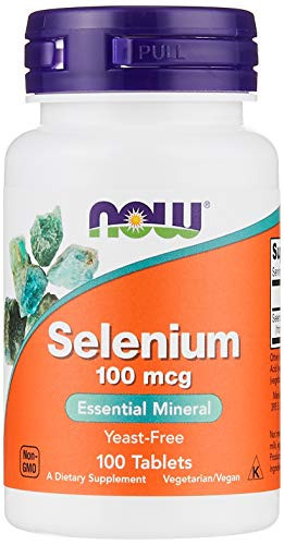 NOW Supplements, Selenium (L-Selenomethionine) 100 mcg, Essential Mineral*, 100 Tablets