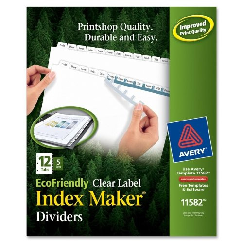 AVE11582 - Avery Eco-Friendly Index Divider