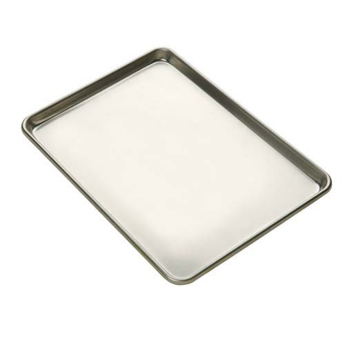 Central Exclusive 535-253 Solid Aluminum Sheet Pan - Half-Size, Extra Heavy Duty, 16 Gauge