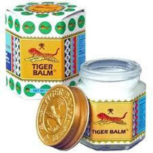 3 X 30g White Tiger Balm Massage  and  Pain Relief Thai Original. Big Jar Product of Thailand