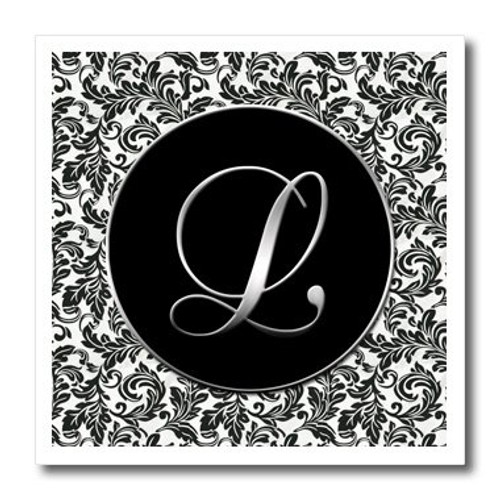 3dRose ht_38761_3 Letter L Black and White Damask Iron on Heat Transfer for White Material, 10 by 10-Inch 3dRose ht_38761_3 Letter L Black and White Damask Iron on Heat Transfer for White Material, 10 by 10-Inch