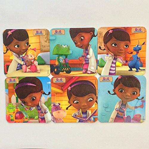 Doc McStuffins Refrigerator Magnets, 6 Disney Junior Fridge Set, Disney Junior