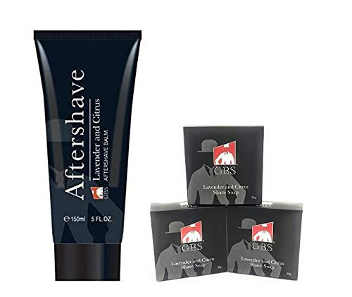 GBS 3 Pack Shave Soap Plus Lavender  and  Citrus 5 oz Balm