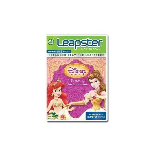 Leapster Leap Frog Disney Princess Worlds of Enchantment Learning Game Pre- K to 1st Grade Ages 4 - 7 years old Math Spelling and Reading Brand New